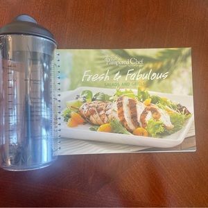 Pampered Chef Fresh and Fabulous Cookbook and Measure and Pour Dressing Maker
